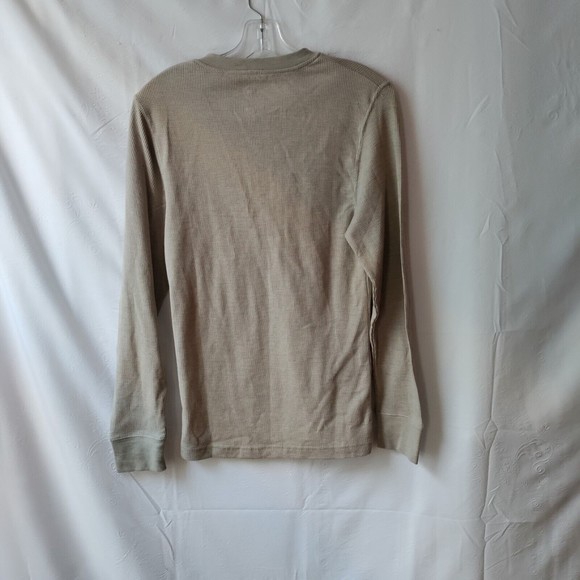 Lot of 2 Monument Men's Henley Long Sleeve Shirts Crew Half Button Up Ribbed S - Picture 5 of 10